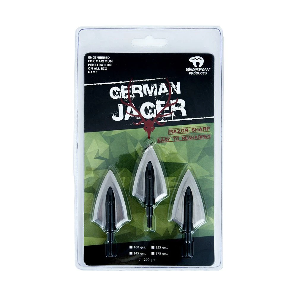 Bearpaw Jager Broadheads - 100g 3 Bearpaw Jager Broadheads - 100g